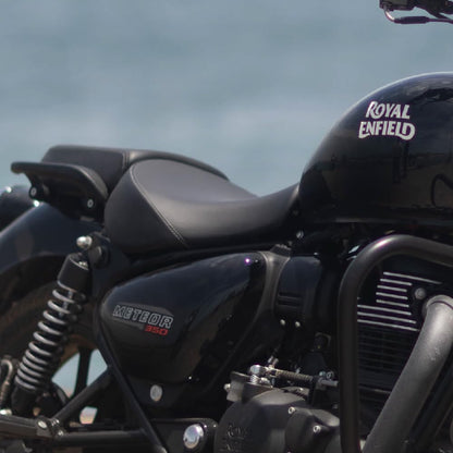 Royal Enfield Black Low Ride Rider Seat for Meteor 350