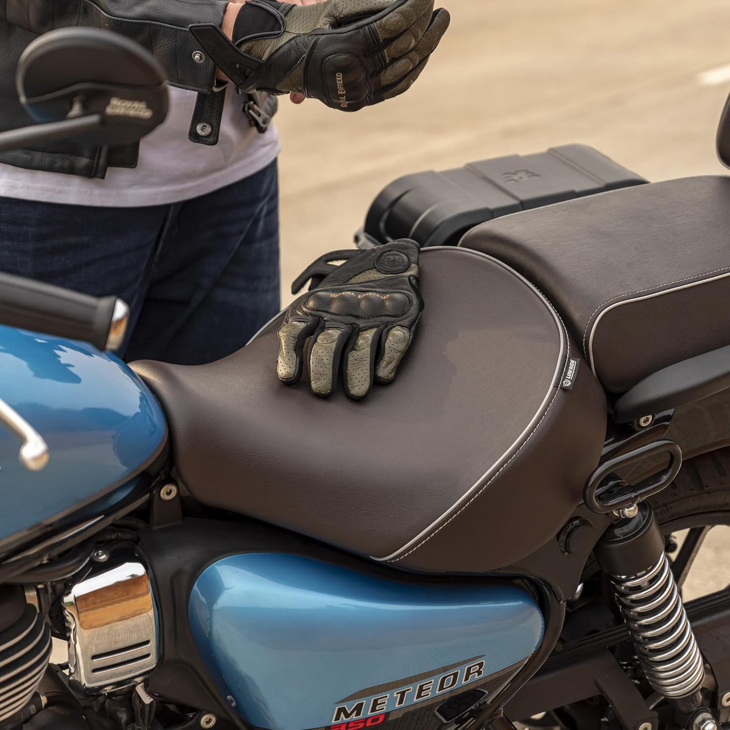 Royal Enfield Brown Low Ride Rider Seat for Meteor 350