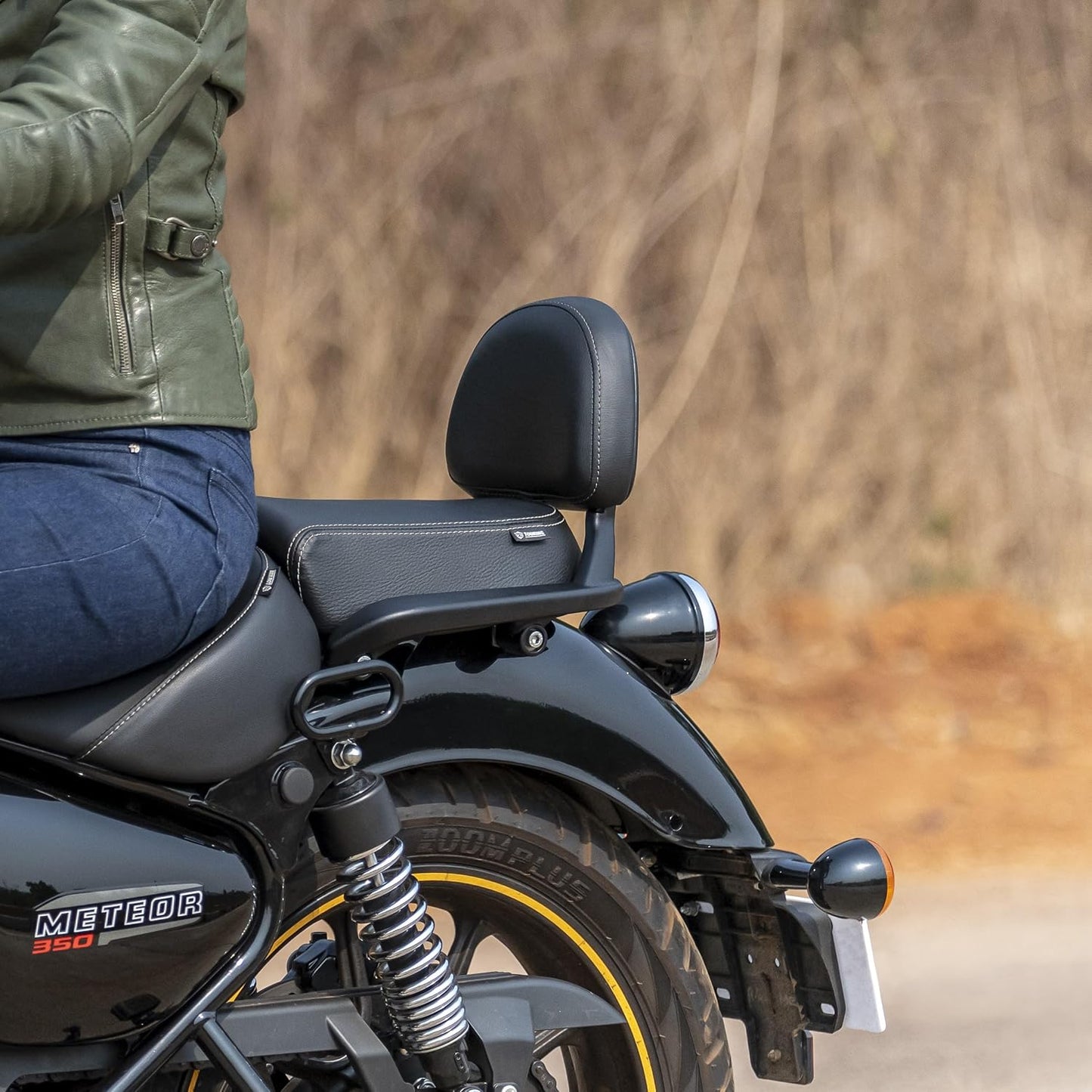 Royal Enfield Black Touring Passenger Seat for Meteor 350