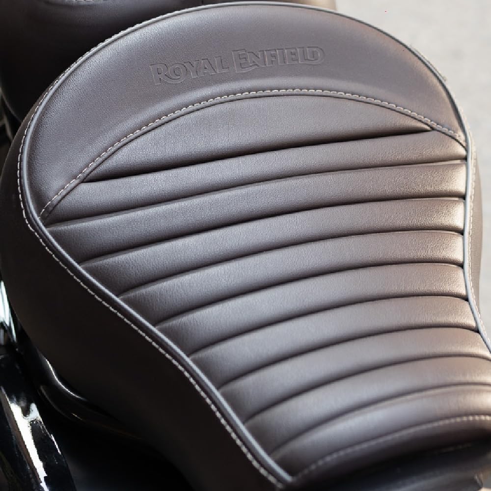 Royal Enfield Brown Touring Rider Seat For New Classic 350 Reborn