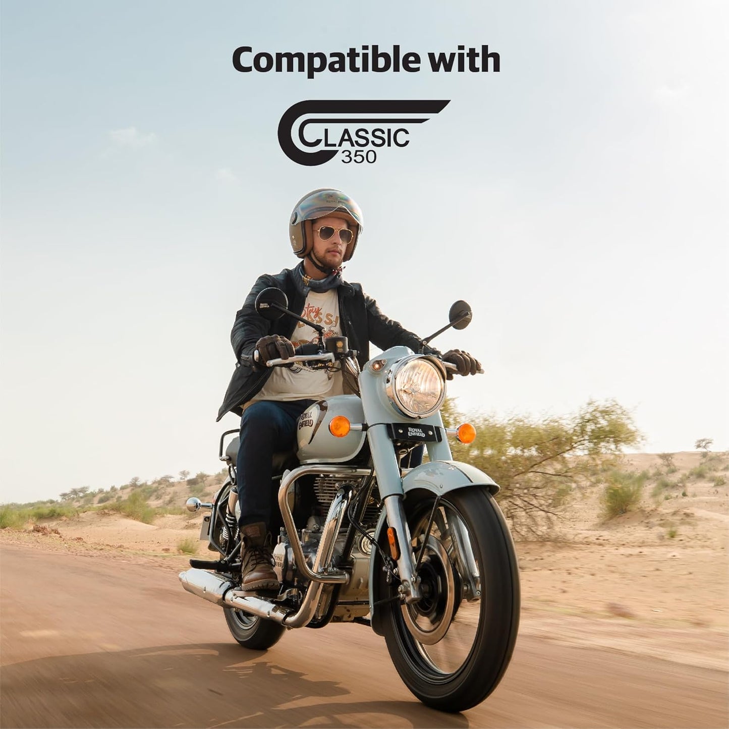 Royal Enfield  Brown Touring Passenger Seat For New Classic 350 Reborn