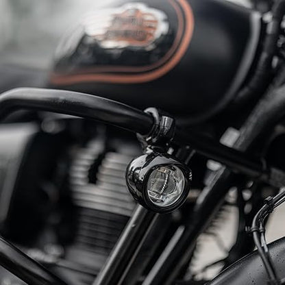 Royal Enfield Black Led Fog Lights For Super Meteor 650  Shotgun 650, New Bullet 350 New Classic & Meteor 350