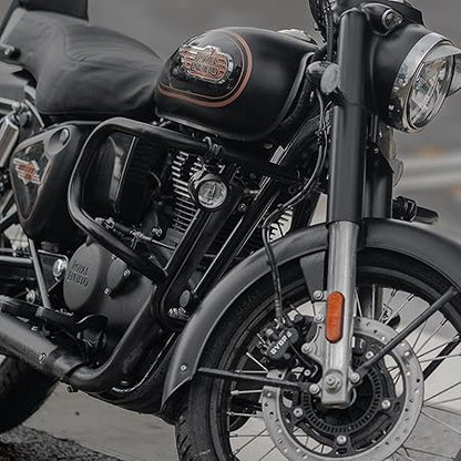 Royal Enfield Black Led Fog Lights For Super Meteor 650  Shotgun 650, New Bullet 350 New Classic & Meteor 350
