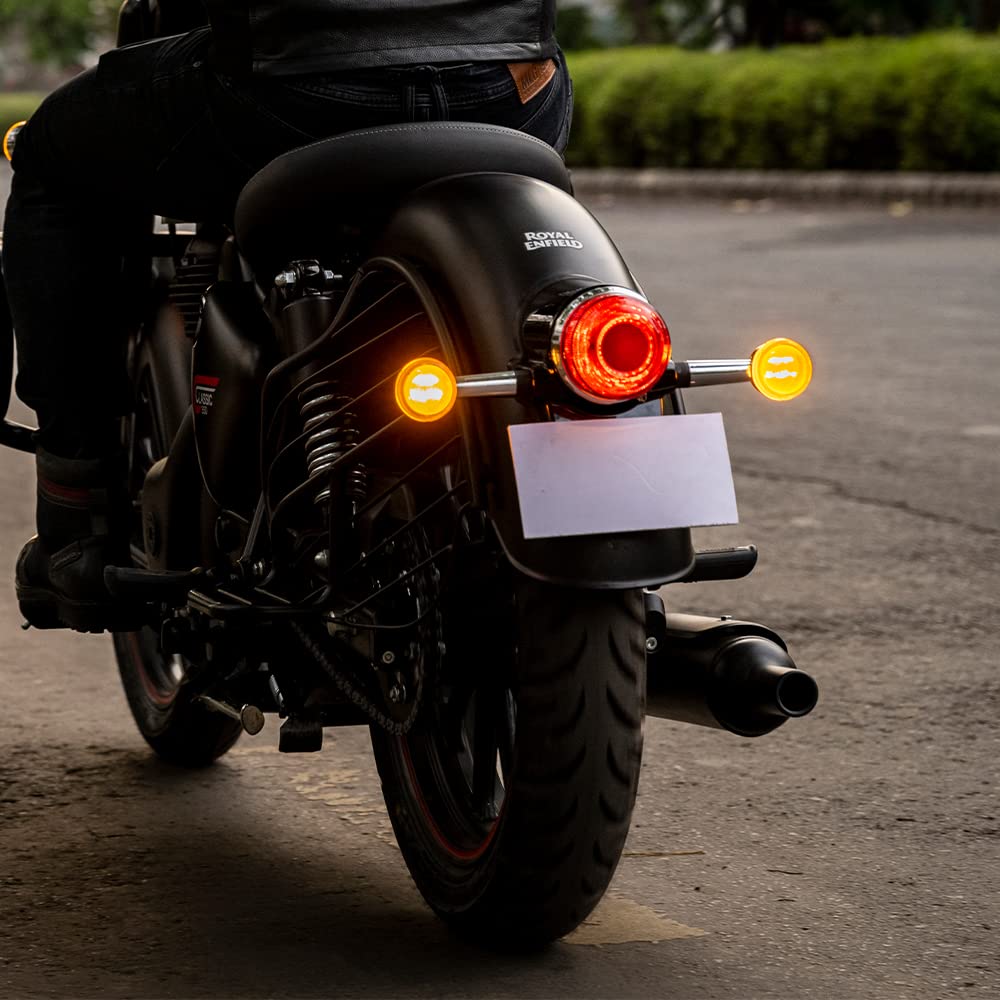 Royal Enfield Silver LED Indicators For New Classic 350 Reborn & New Bullet 350