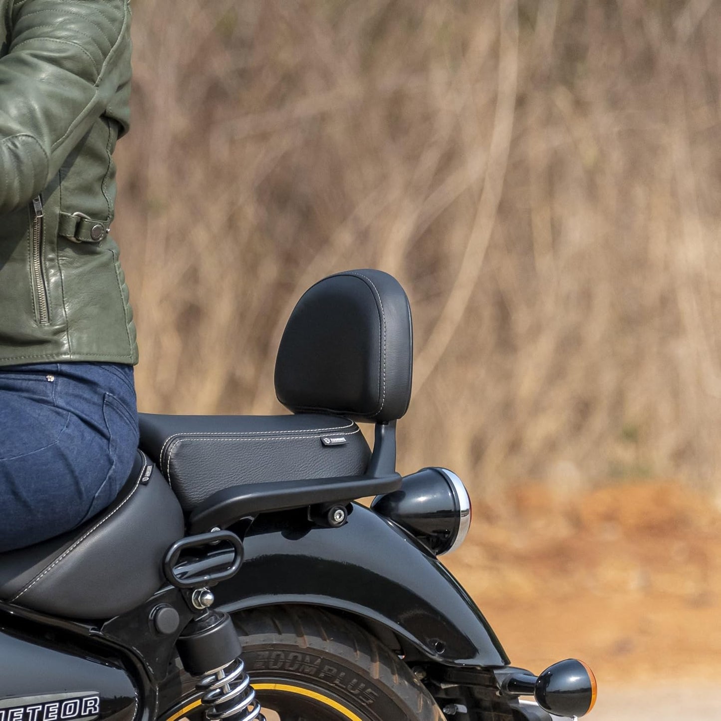 Royal Enfield Black Passenger Backrest Pad For Meteor 350
