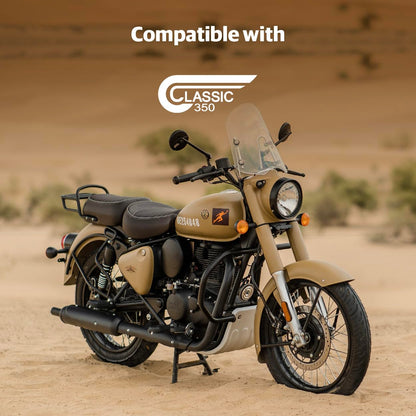 Royal Enfield Rear Rack Black For New Classic 350 Reborn