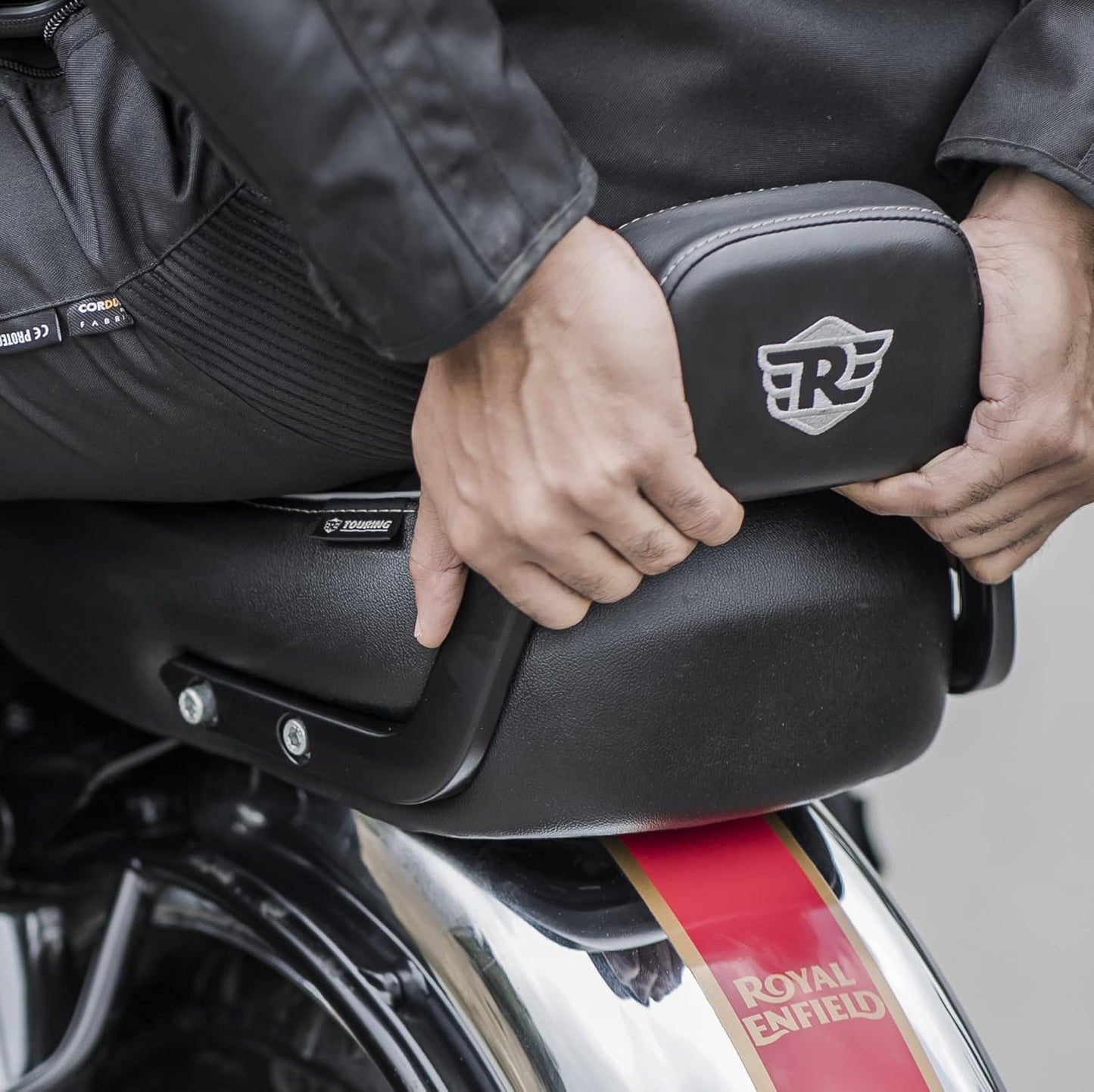 Royal Enfield Black Passenger Backrest Mounts classic reborn 350