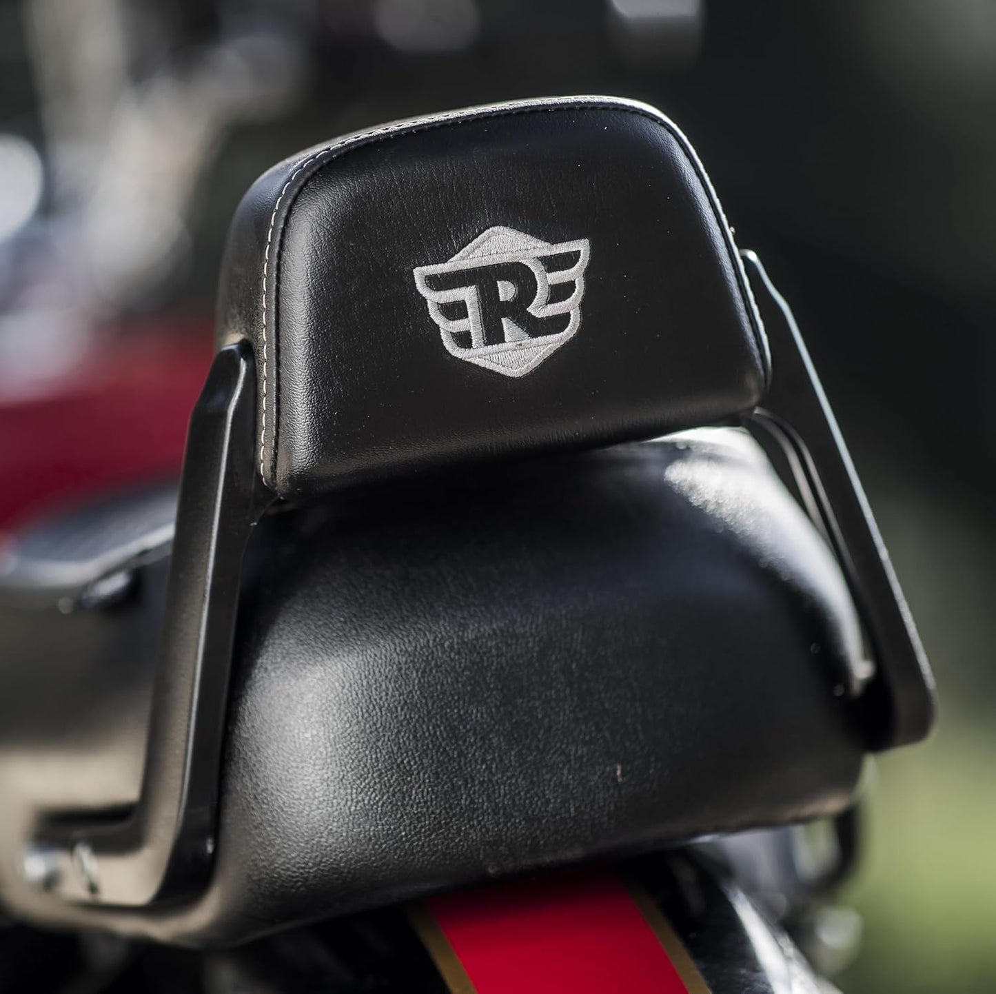 Royal Enfield Black Passenger Backrest Pad For Classic 350 Reborn