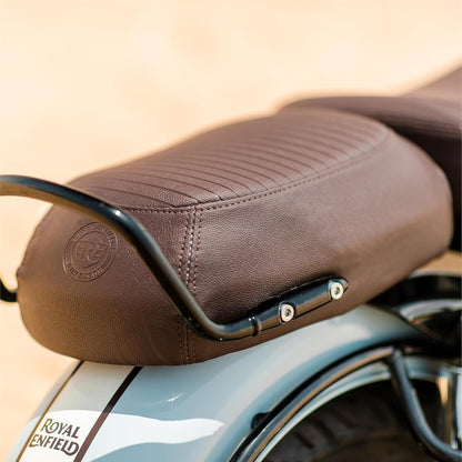 Royal Enfield Brown Pleated Seat Covers For New Classic 350 Reborn