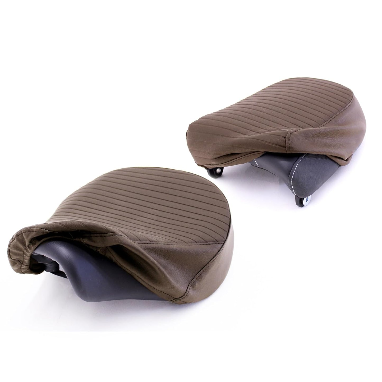 Royal Enfield Brown Pleated Seat Covers for Meteor 350