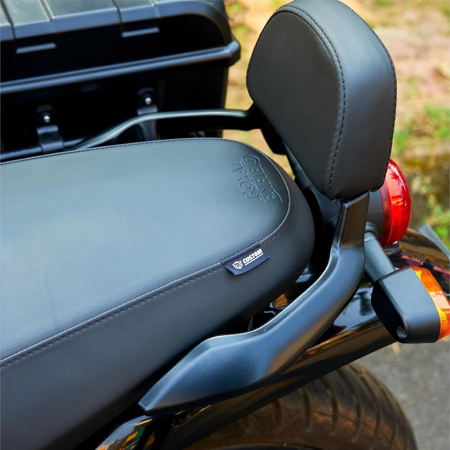 Royal Enfield Black Passenger Backrest Mounts for Hunter 350
