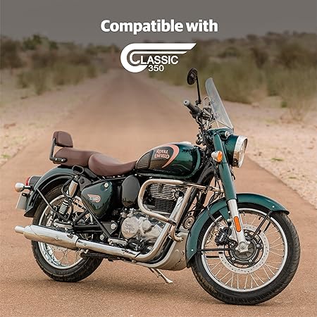 Royal Enfield Brown Passenger Backrest Pad For Classic 350 Reborn