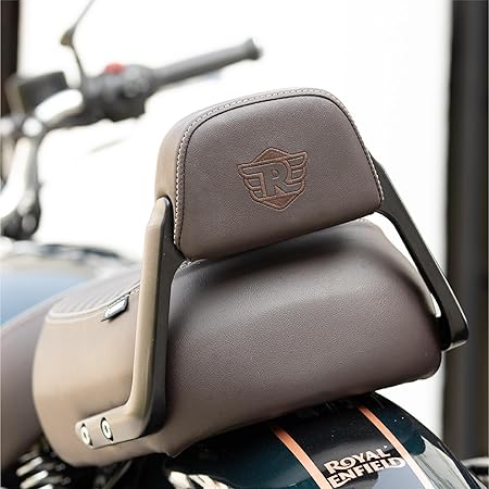 Royal Enfield Brown Passenger Backrest Pad For Classic 350 Reborn