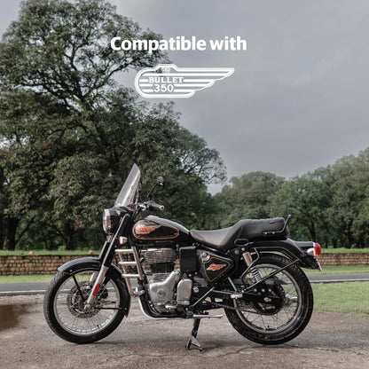 Royal Enfield Black Passenger Backrest Mounts for New Bullet 350