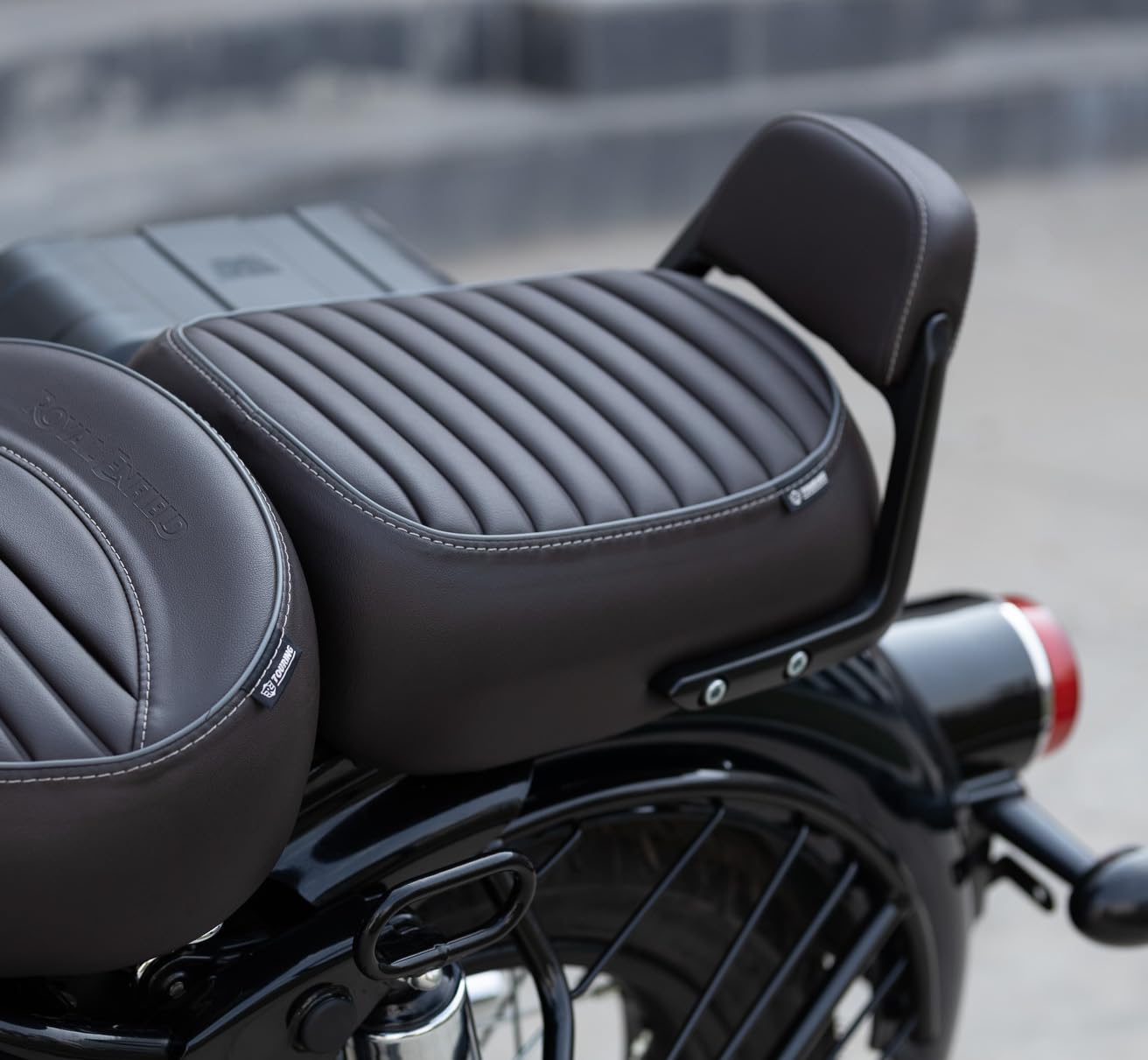 Royal Enfield Brown Passenger Backrest Pad for New Classic 350 Reborn & New Bullet 350
