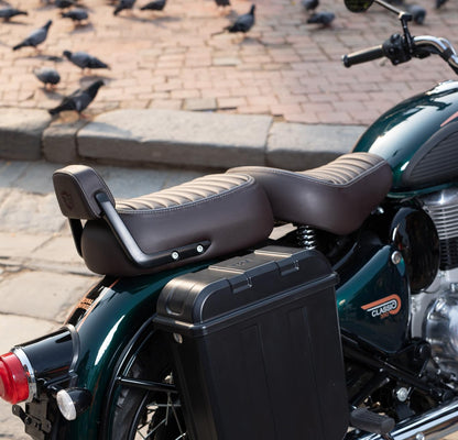 Royal Enfield Brown Passenger Backrest Pad for New Classic 350 Reborn & New Bullet 350