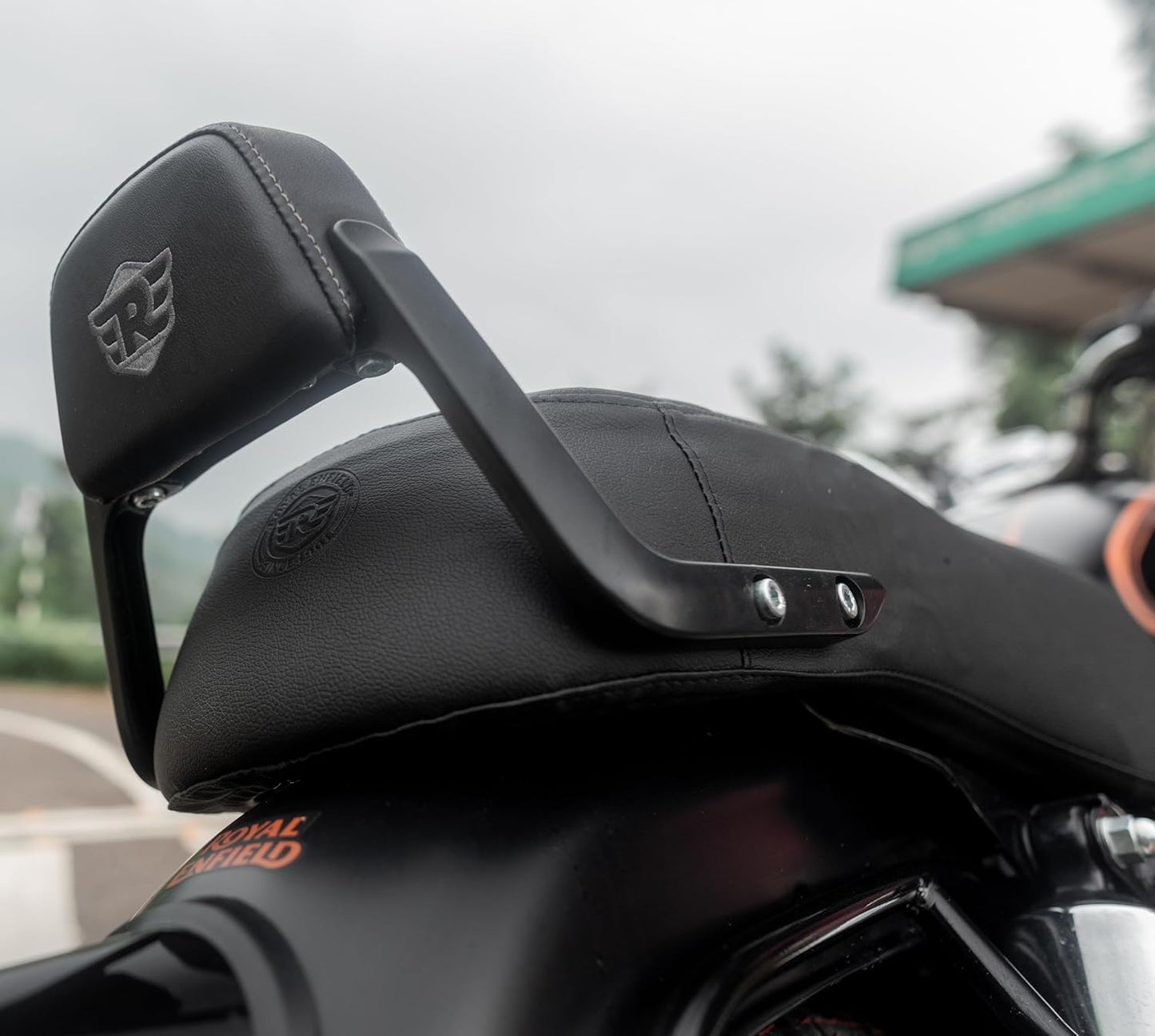 Royal Enfield Black Passenger Backrest Pads For New Bullet 350