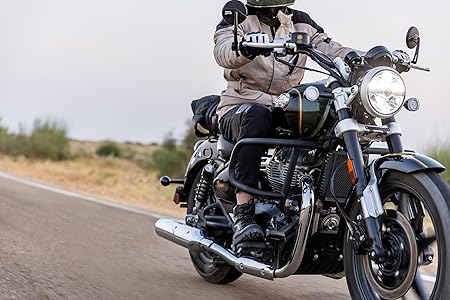 Royal Enfield Black Airfly Evo Engine Guards for Super Meteor 650 & Shotgun 650