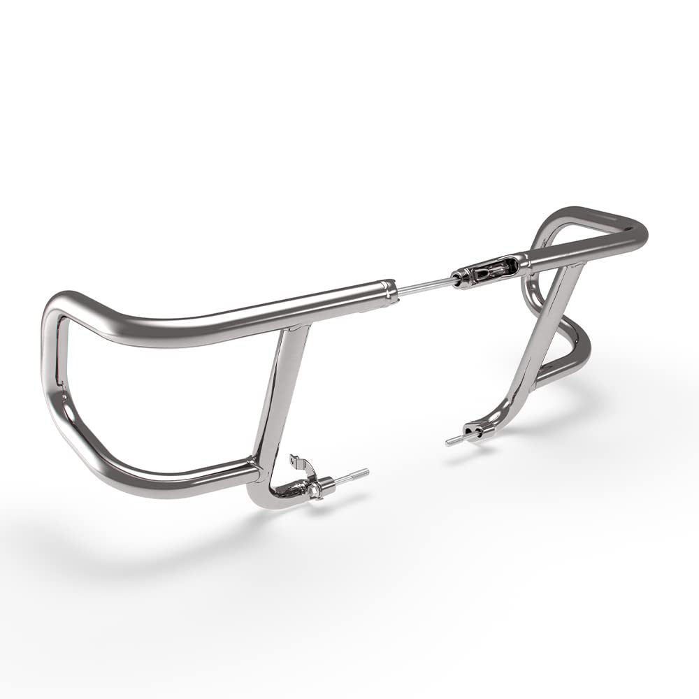 Royal Enfield Silver Airfly Evo Engine Guards for Super Meteor 650
