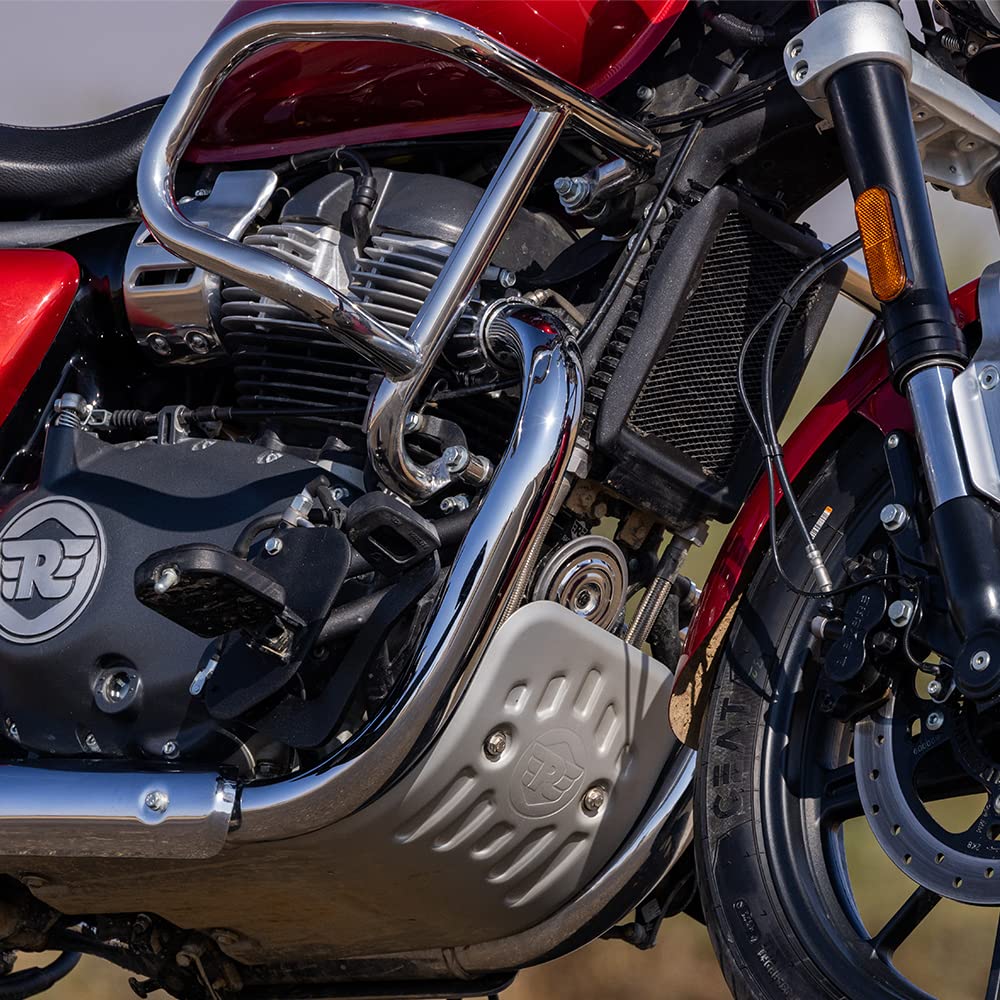 Royal Enfield Silver Airfly Evo Engine Guards for Super Meteor 650
