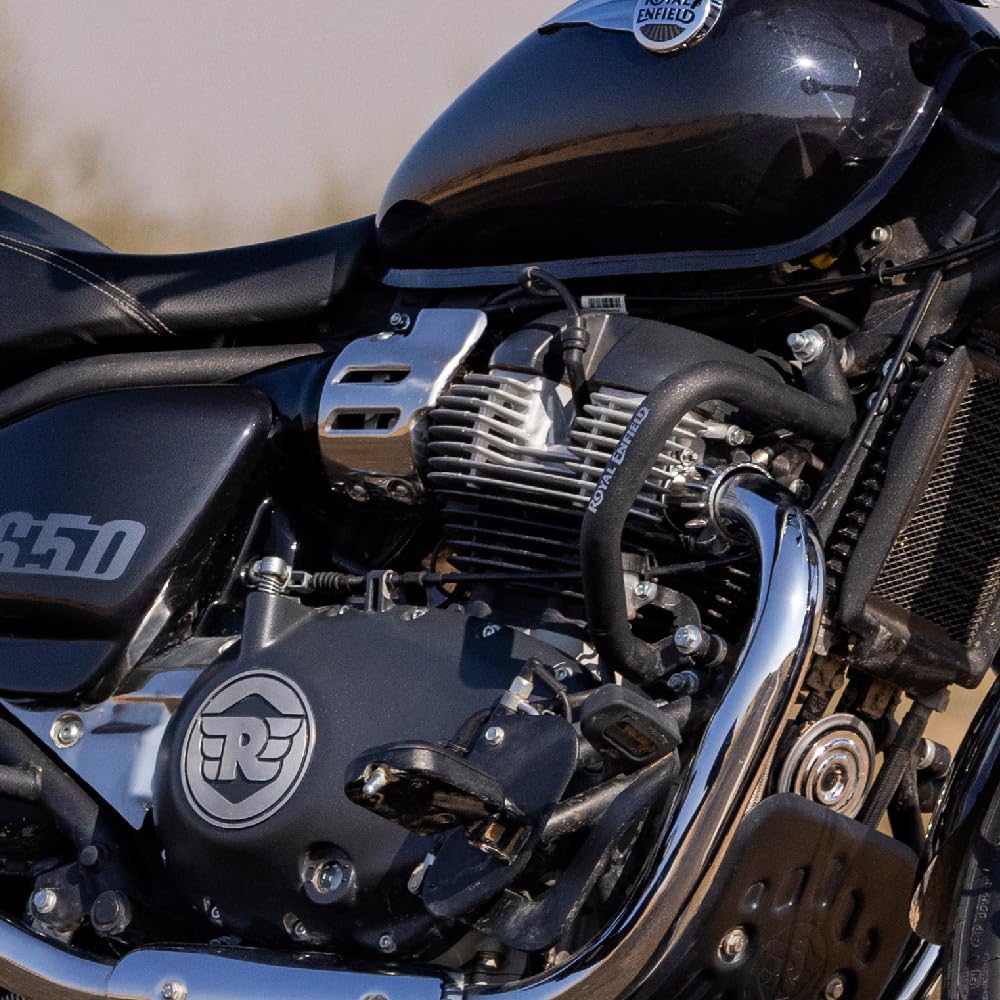 Royal Enfield Black Compact Engine Guards for Super Meteor 650 and Shotgun 650