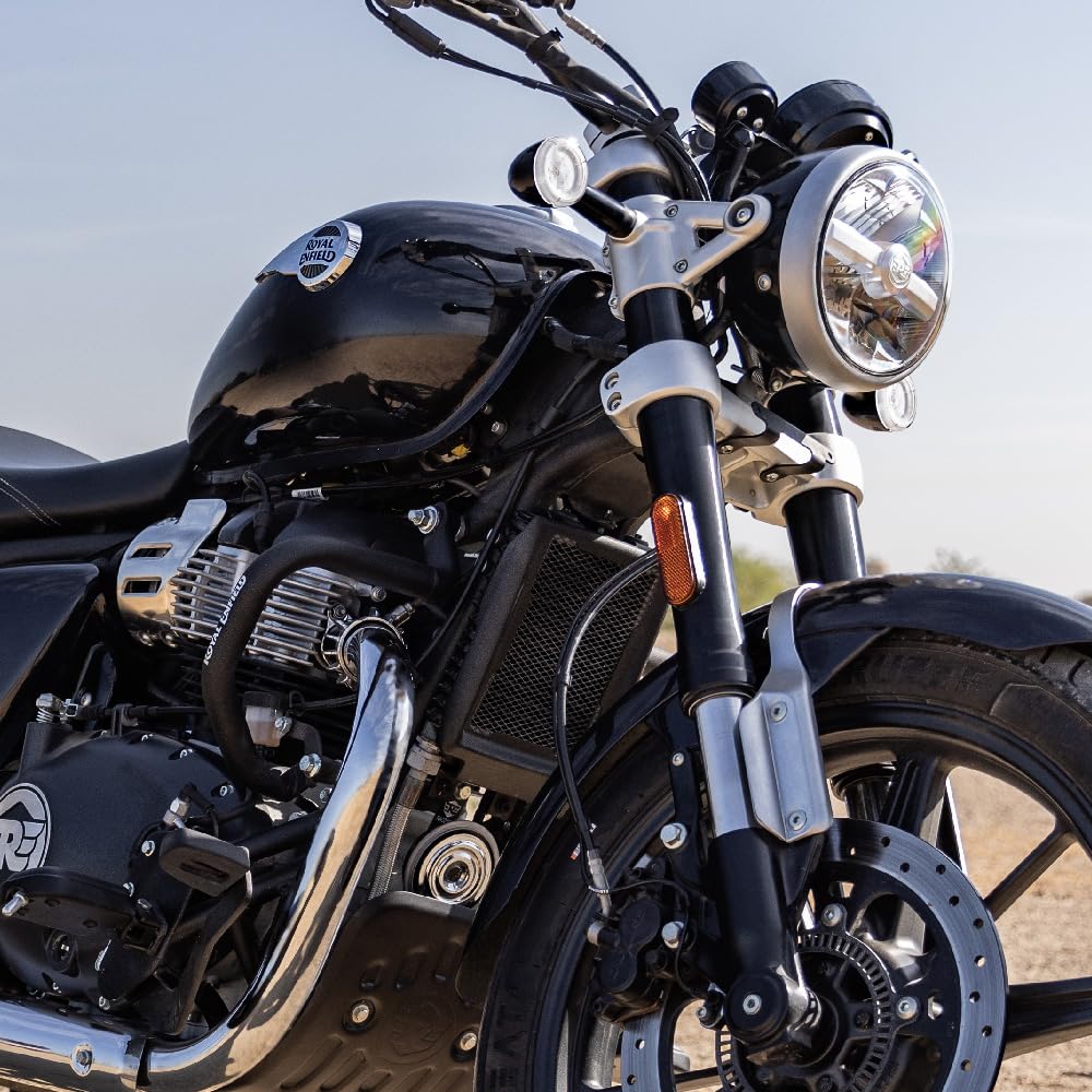 Royal Enfield Black Compact Engine Guards for Super Meteor 650 and Shotgun 650