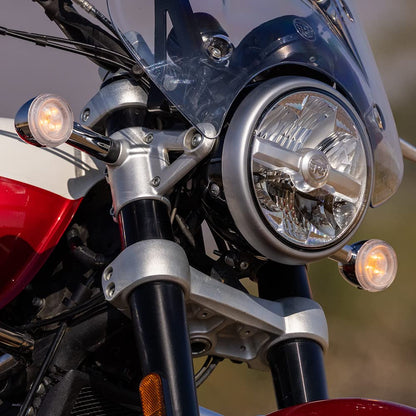 Royal Enfield Silver Led Indicators for Super Meteor 650 and Shotgun 650