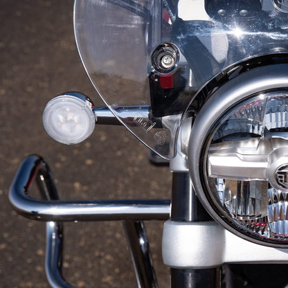Royal Enfield Silver Led Indicators for Super Meteor 650 and Shotgun 650
