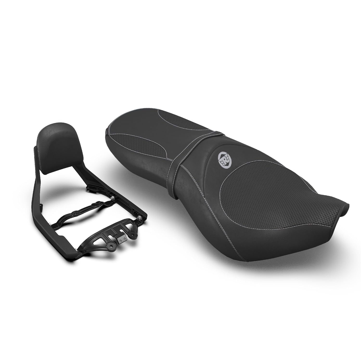 Royal Enfield Deluxe Touring Dual Seat And Backrest Kit For Super Meteor 650