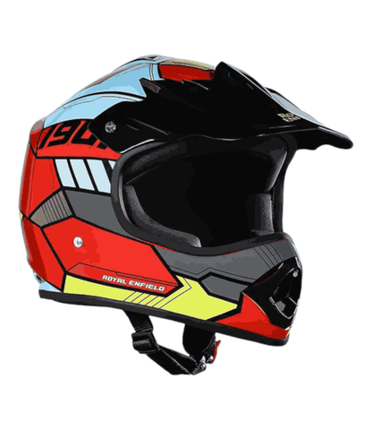 Royal Enfield Motocross Kids Helmet Red