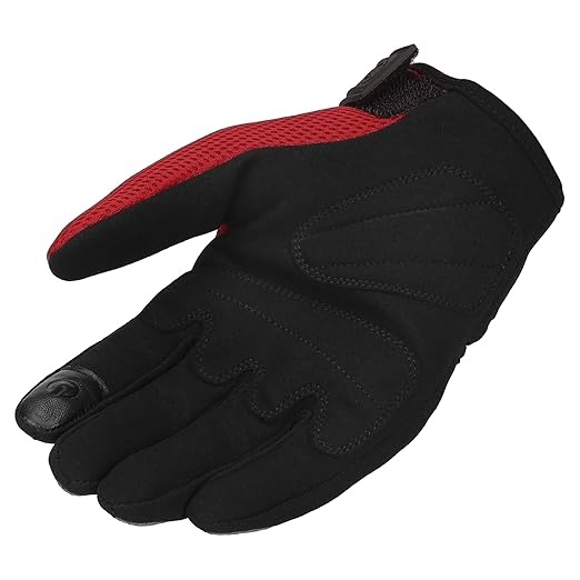 Royal Enfield Rambler V2 Riding Gloves Red & Black