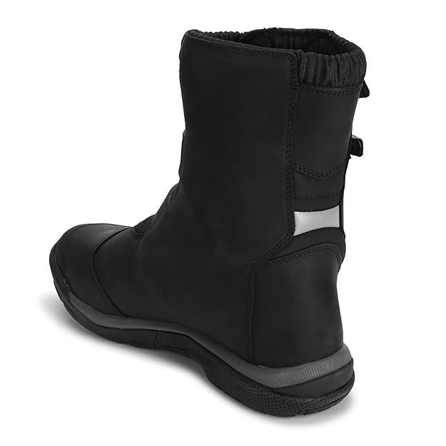 ROYAL ENFIELD STELVIO RIDING BOOTS BLACK