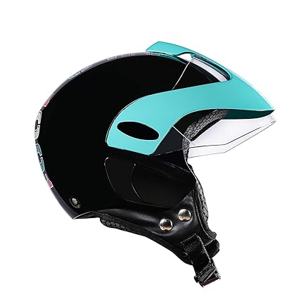 ROYAL ENFIELD SPARKY OPEN FACE MLG KIDS HELMET BLACK, OLIVE
