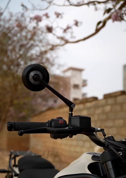 Royal Enfield Black Round Touring Mirror