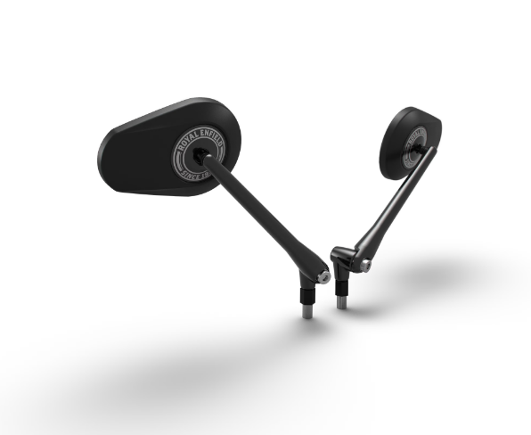 Royal Enfield Black Tapered Mirrors For All Models