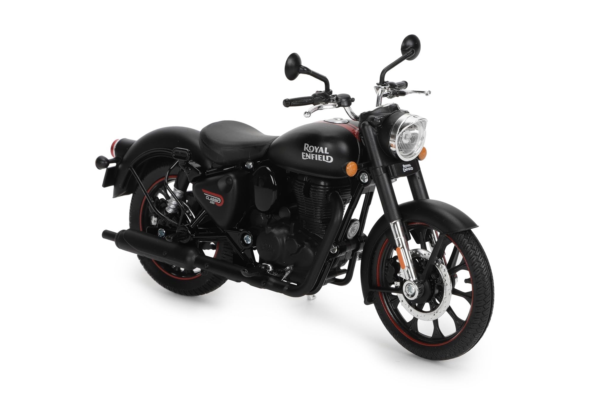 Royal Enfield New CLASSIC 350 MATT SCALE MODEL 112 - DARK STEALTH BLACK