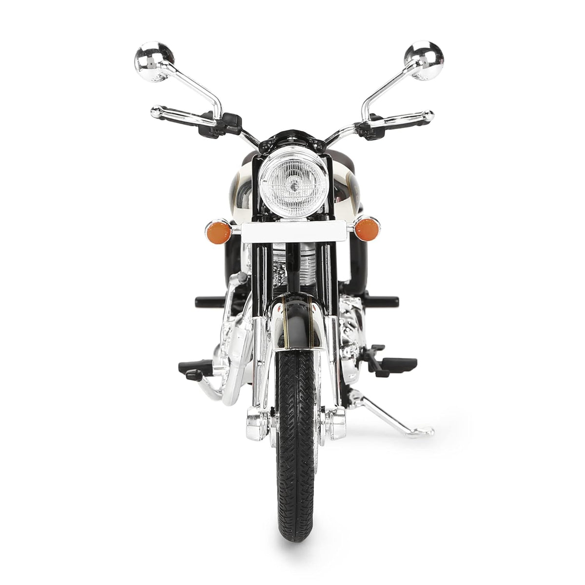 Royal Enfield Classic 350 Scale Model 1:12 Chrome Black