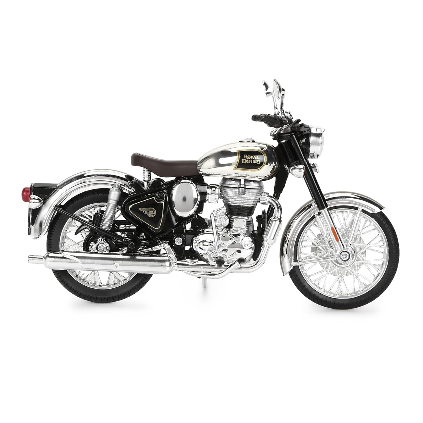Royal Enfield Classic 350 Scale Model 1:12 Chrome Black
