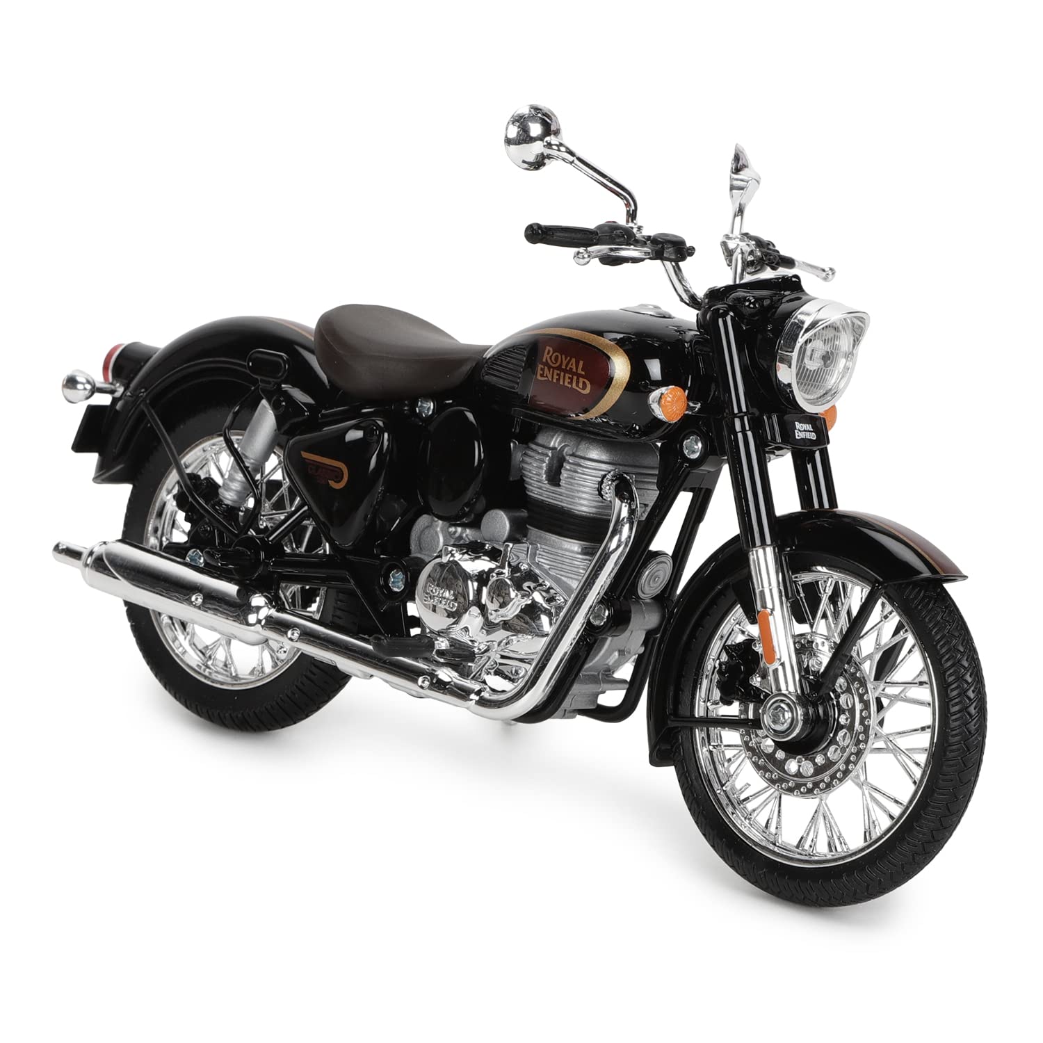 Royal Enfield New Classic 350 Scale Model 1:12 Halcyon Black