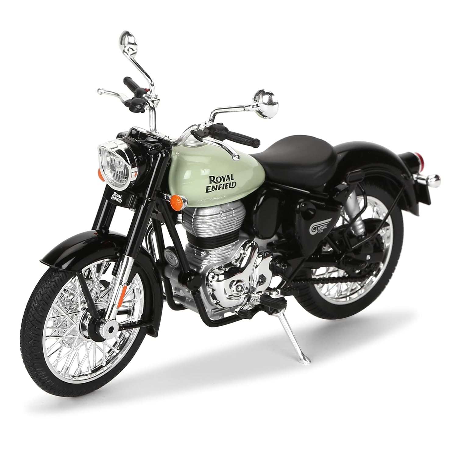 Royal Enfield New Classic 350 Scale Model Redditch Green 1:12