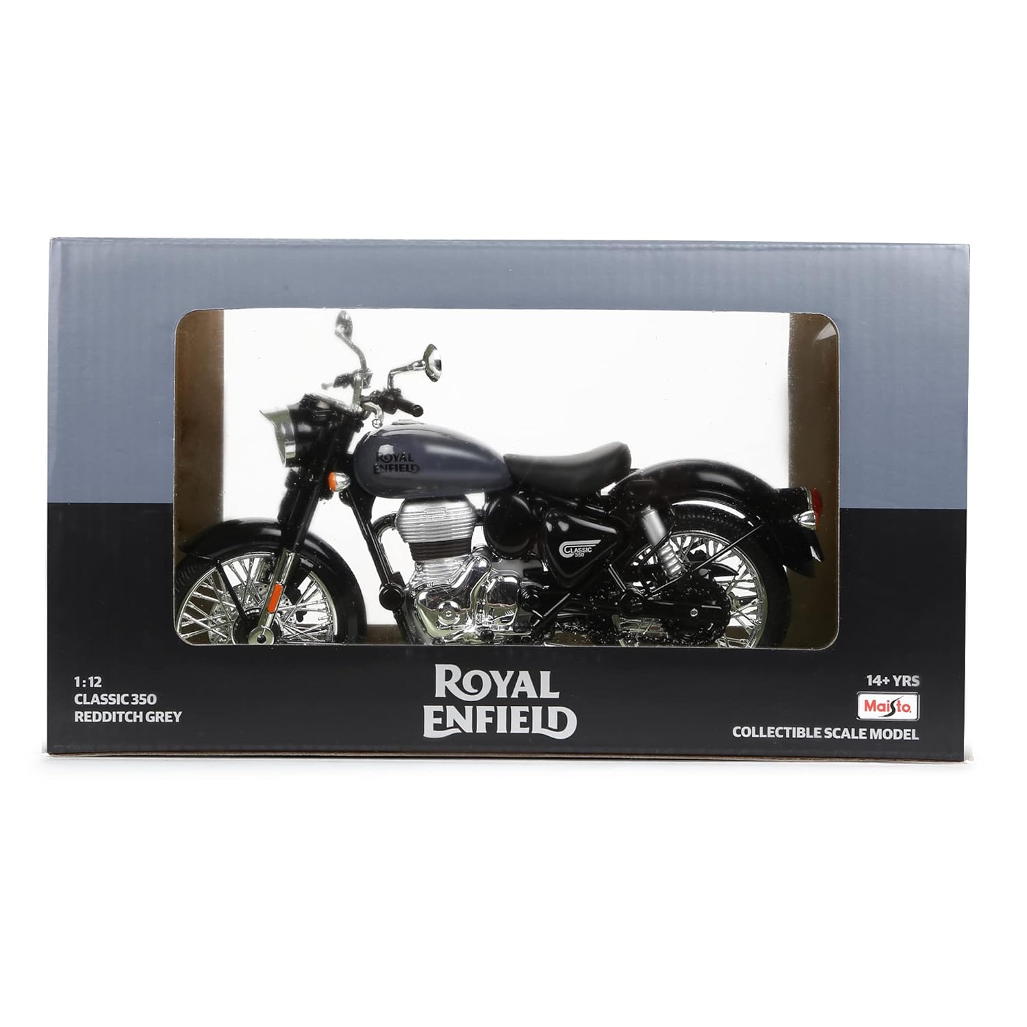 Royal Enfield Scale Model 1:12 Classic 350 Redditch Grey