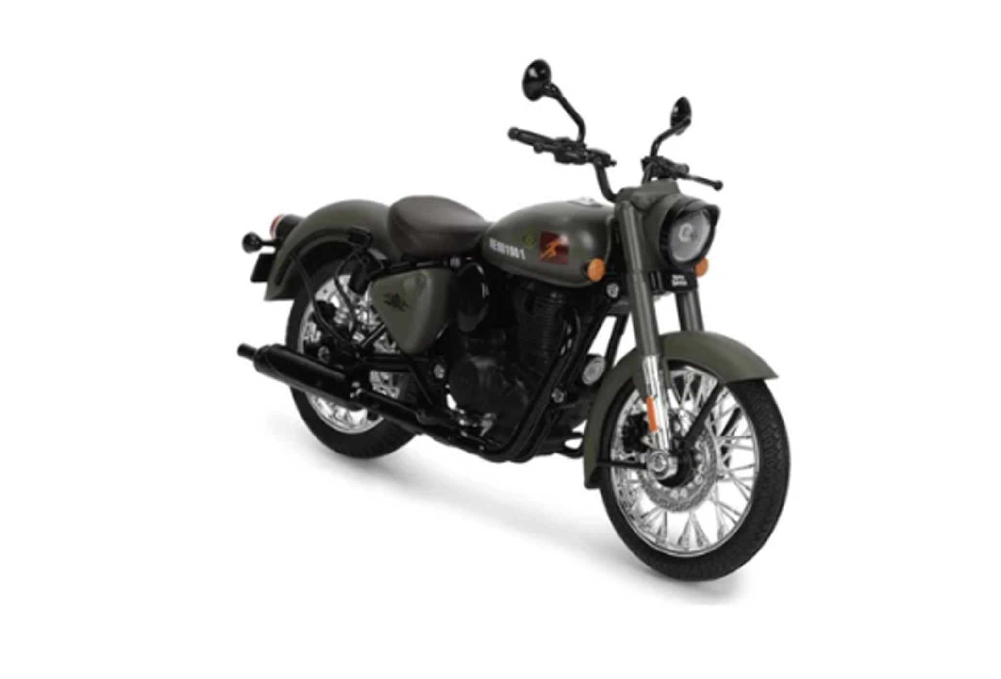 Royal Enfield Scale Model 1:12 Classic 350 Signals Marsh Grey