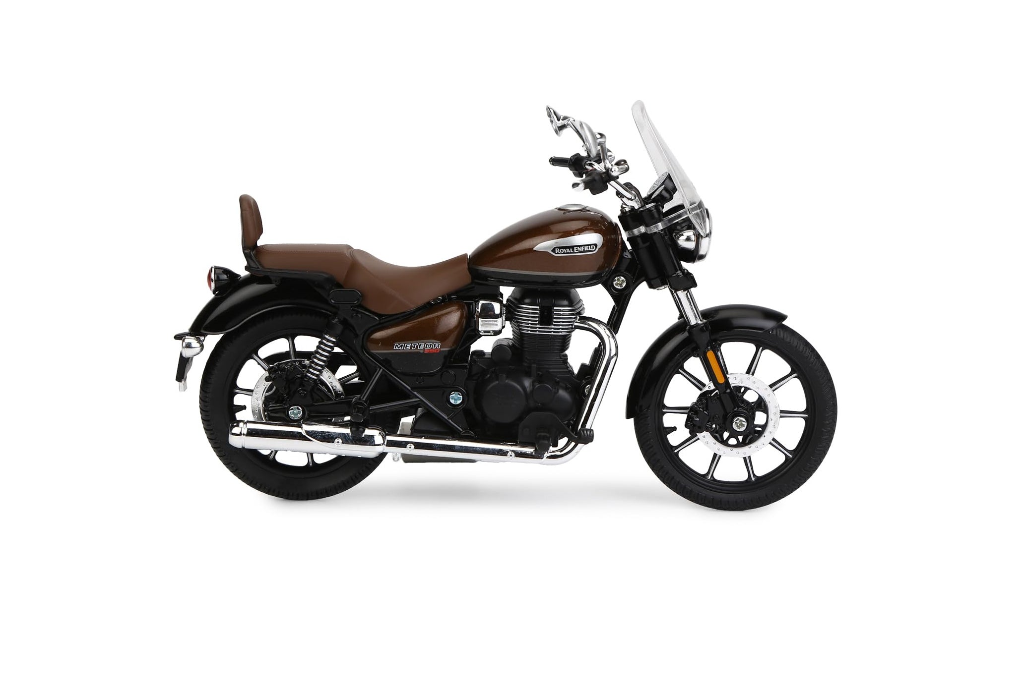 Royal Enfield Scale Model 1:12 Meteor 350 Nebula Brown