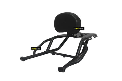 MOTO TORQUE BACK CARRIER WITH BACKREST PAD FOR ROYAL ENFIELD SCRAM 411