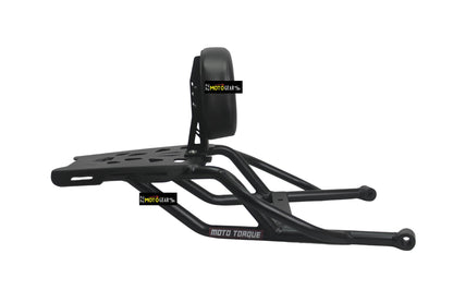 MOTO TORQUE BACK CARRIER WITH BACKREST PAD FOR ROYAL ENFIELD SCRAM 411