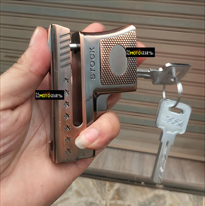 Disc Lock Heavy Duty Painted Finish Disc Brake Anti Theft 6mm Pin Wheel Locking Security Lock for Bike and Motorcycle