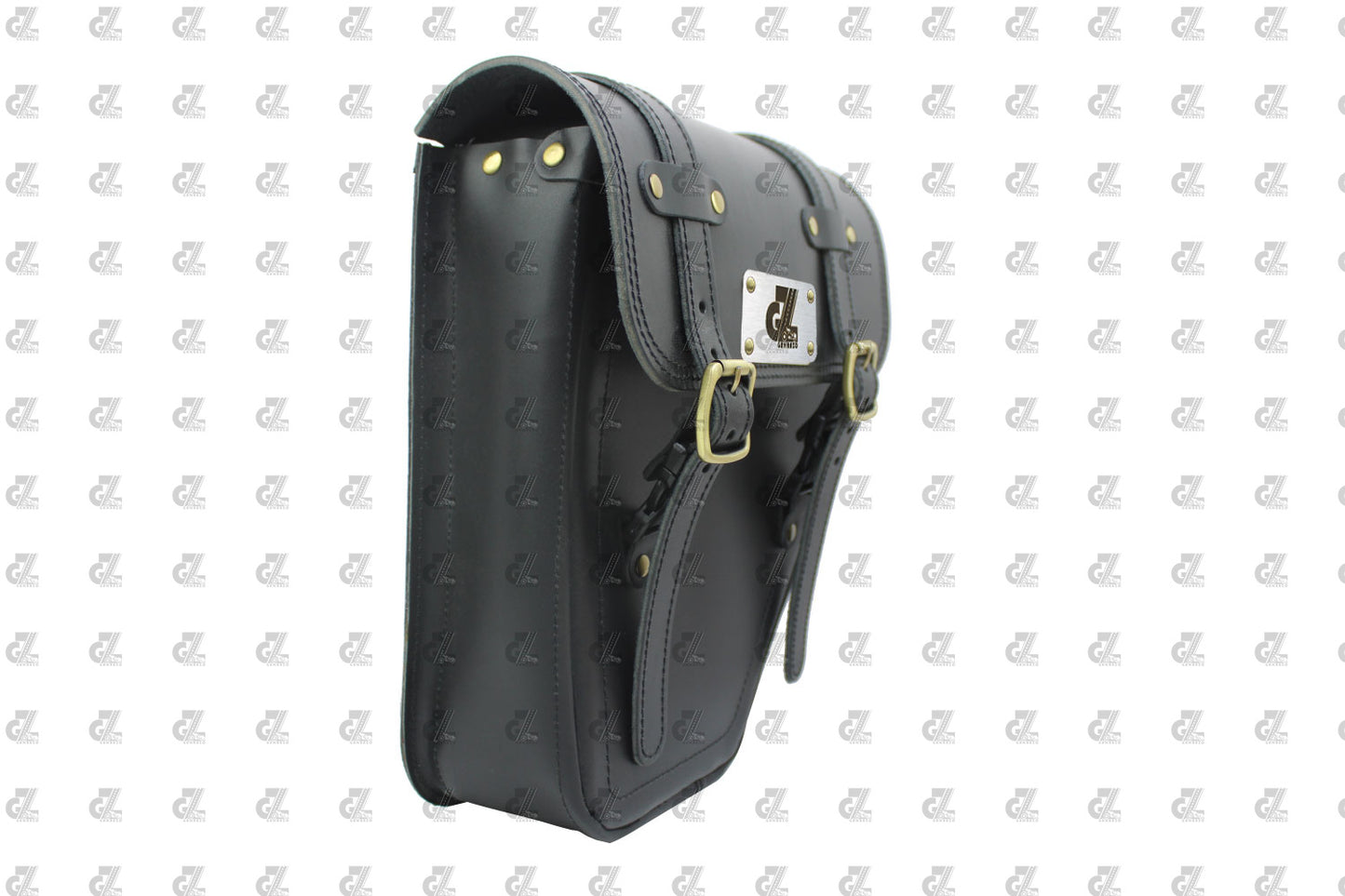 Leather Side Bag Black for Royal Enfield Old Classic & Bullet 350/500