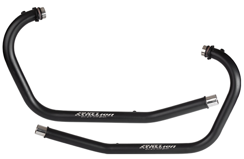 SILVER STALLION PERFORMANCE BEND PIPES BLACK (DUAL O2 SENSOR) FOR ROYAL ENFIELD SHOTGUN 650