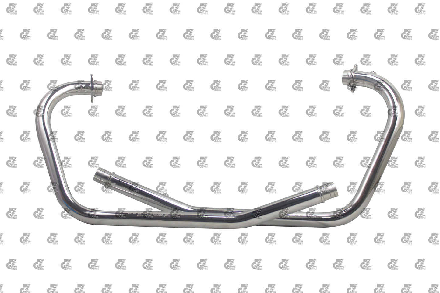 SILVER STALLION PERFORMANCE BEND PIPES SILVER FOR ROYAL ENFIELD INTERCEPTOR / GT 650