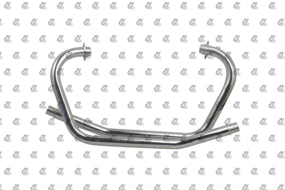 SILVER STALLION PERFORMANCE BEND PIPES SILVER FOR ROYAL ENFIELD INTERCEPTOR / GT 650
